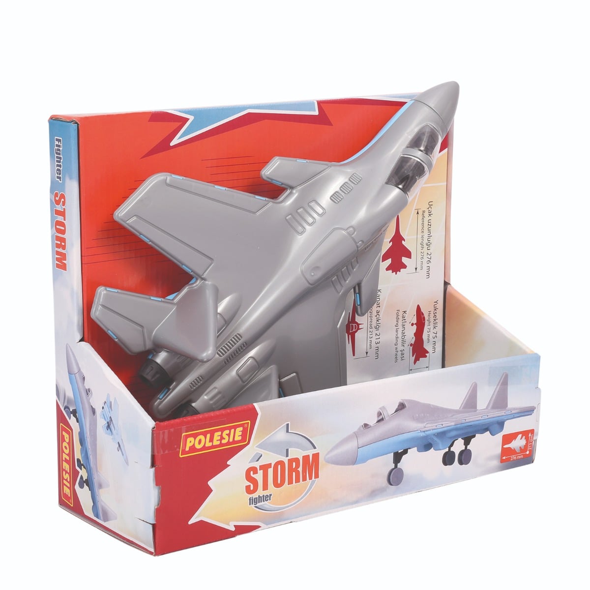Avion de lupta Polesie, 27 cm, cu tren aterizare
