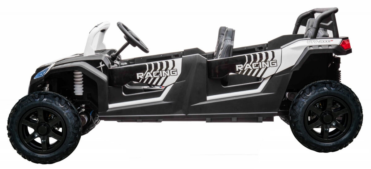 Buggy RACING UTV 2000, 4 Locuri, 24V, Alb - imagine 5