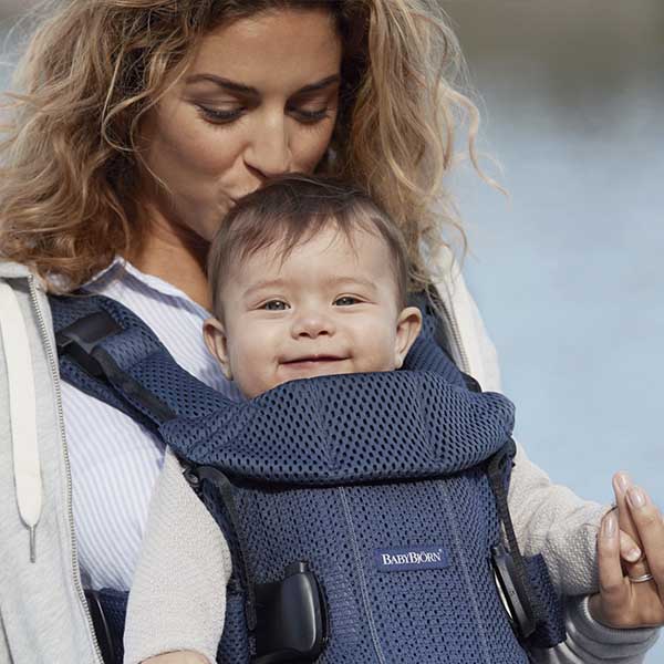 BabyBjorn One Air Navy - Marsupiu Ergonomic Premium - imagine 6