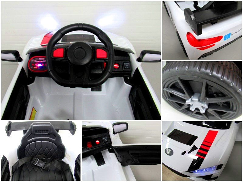 Mașinuță Electrică Cabrio A1 Alb | Autokids - imagine 5