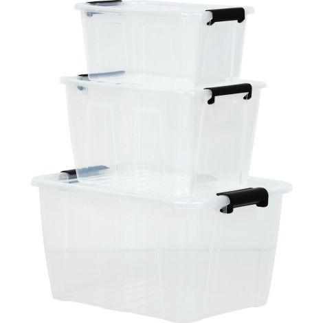 Cutie depozitare 30L Moje Bambino - transparentă - imagine 4