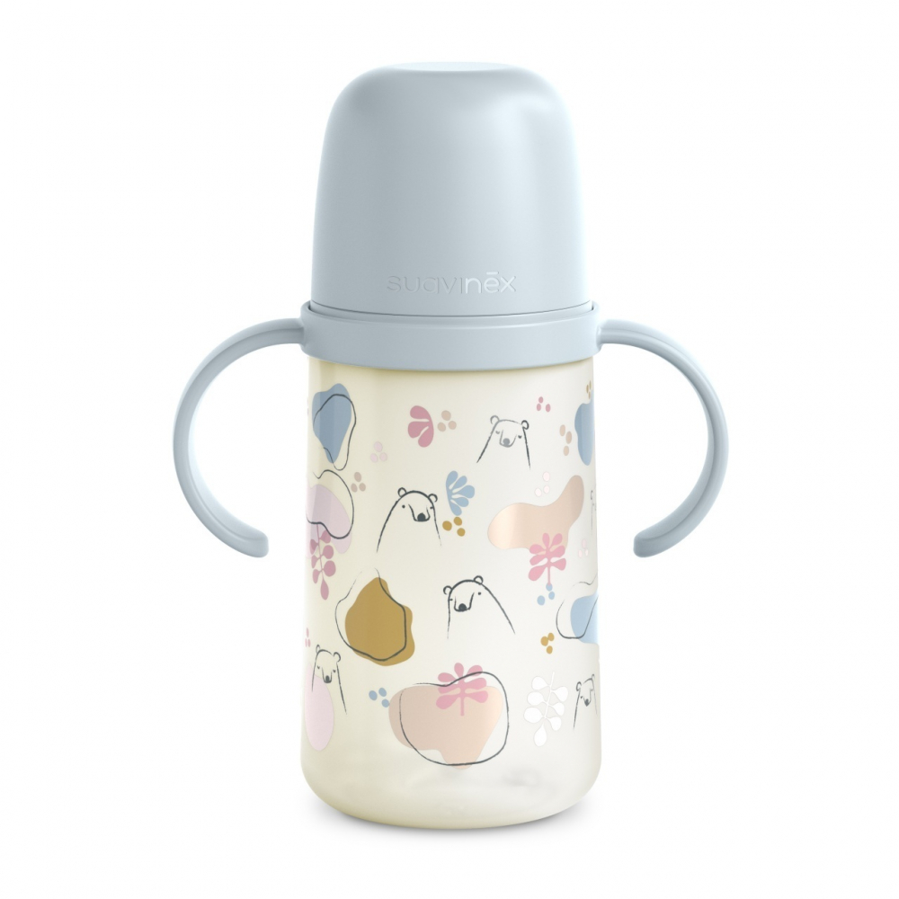 Cana Suavinex Bears cu cioc silicon 270ml - imagine 3