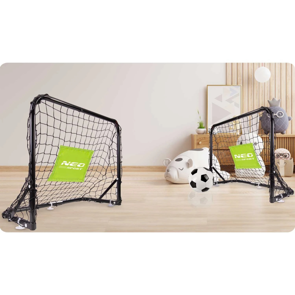 Set 2 Porți Fotbal Copii Neo Sport cu Plasă - imagine 8
