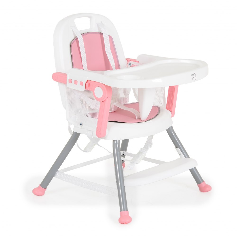 Scaun de masa 2in1 Moni Amaretti Pink, Transformabil - imagine 9