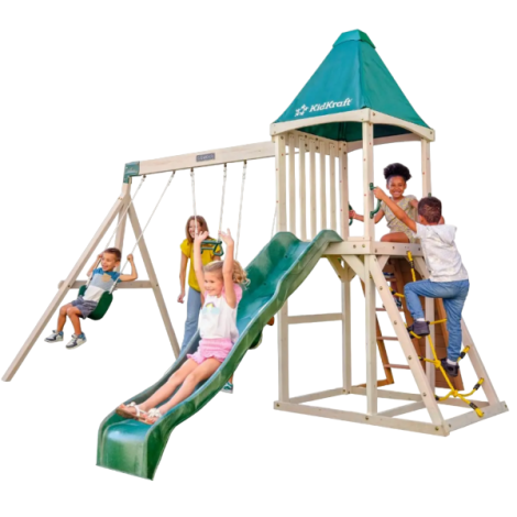 Complex Joacă Cedar Summit cu 3 Leagane - KidKraft