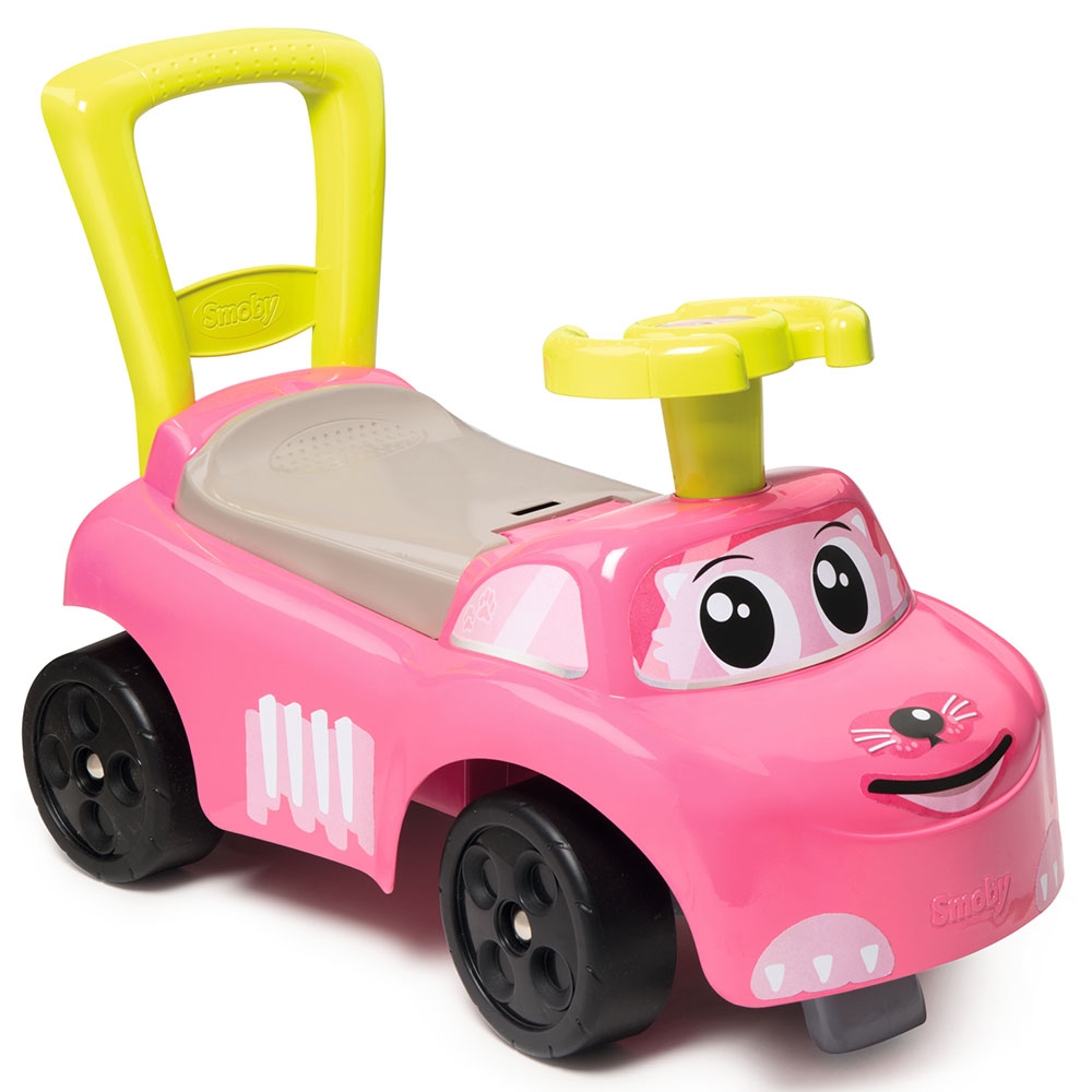 Smoby Auto Pink Ride-On cu spațiu depozitare - imagine 5