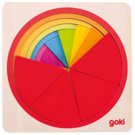 Puzzle Stratificat Fracțiile Goki - Diversión Educativă