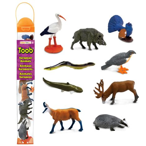 Tub Animale Europa Safari Ltd - 9 Figurine Educativ