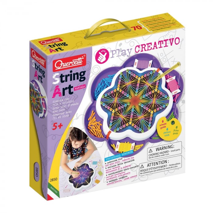 Quercetti String Art Mandala - Creativitate și Abilități