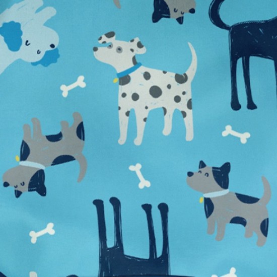 Bavetică Green Sprounds Aqua Dogs cu mâneci lungi