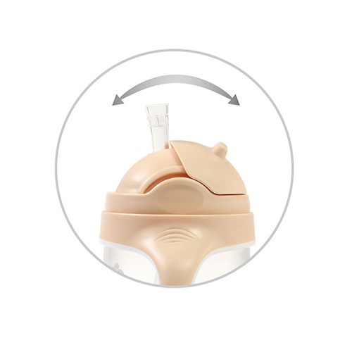 Cana cu pai Babyono 240 ml, Crem - imagine 2