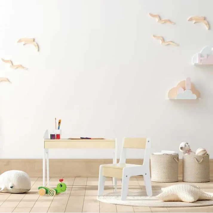 Set Birou Ginger Home Alb/Galben pentru Copii - imagine 7