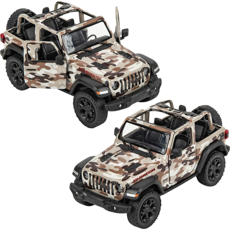 Mașinuță Jeep Wrangler Goki 1:34 Pull-Back - imagine 2