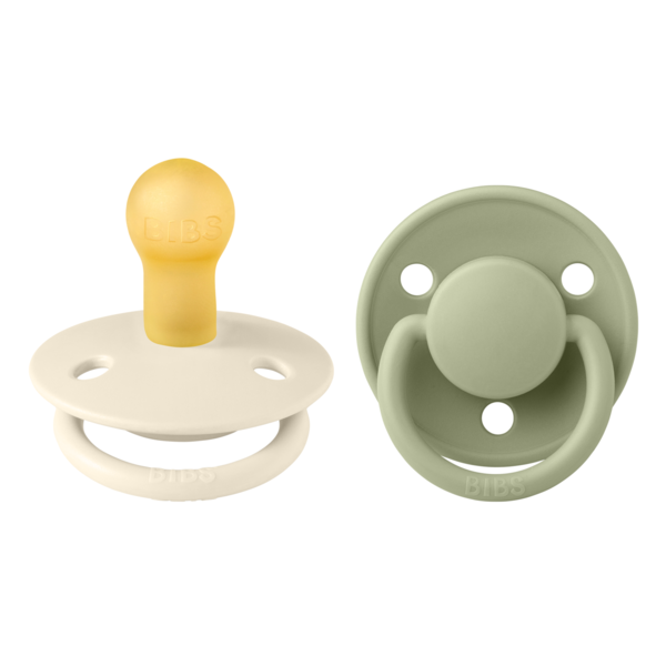 Set 2 Suzete BIBS Lux, Latex, Tetină Rotundă - imagine 3