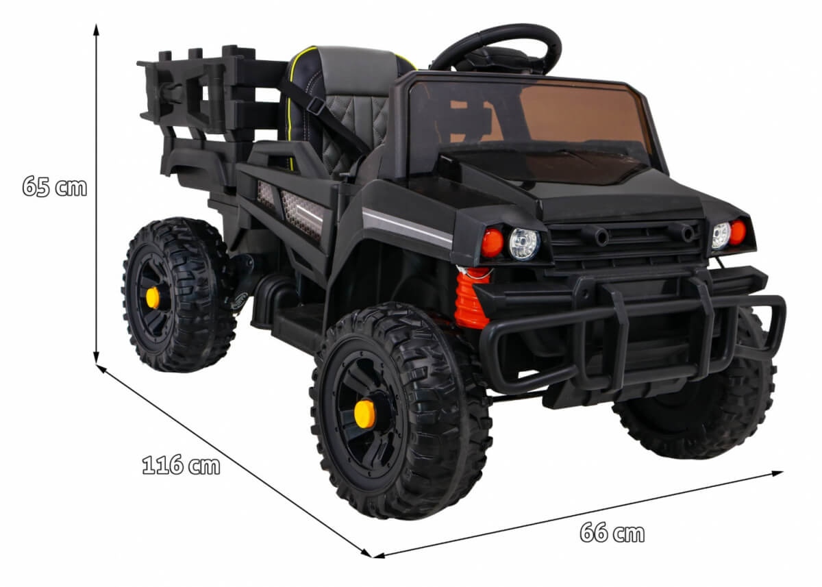 Tractor Electric FARMER PICK-UP Negru - imagine 2