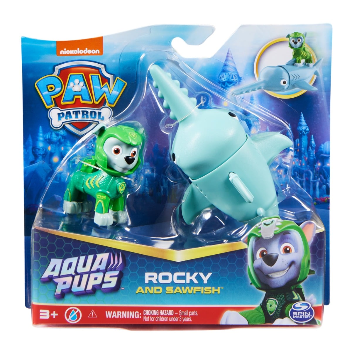 Paw Patrol Rocky & Sawfish Aqua Pups