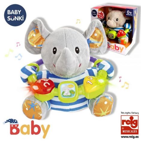 Elefant Interactive Bebe Reig Músicales cu Lumini