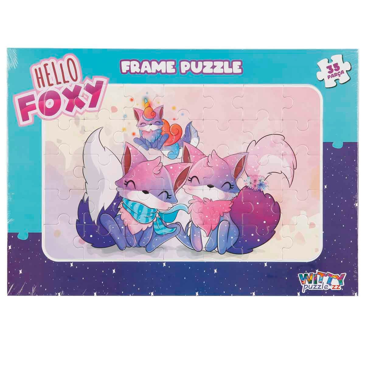 Puzzle 35 piese Vulpite Witty Puzzlezz Educativ