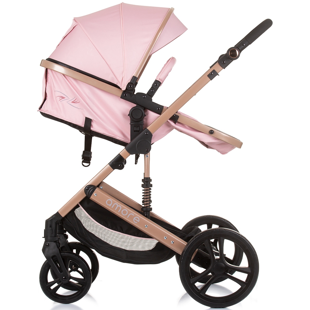 Carucior Chipolino Amore 2in1 Flamingo, Landou + Scaun - imagine 5