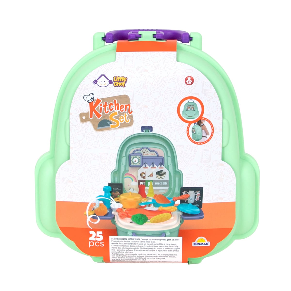 Set Bucatarie Little Chef 25 Piese in Gentuta