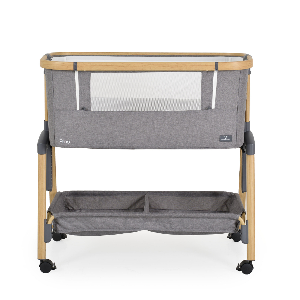 Pătuț Co-Sleeper Cangaroo Amo Gri Light