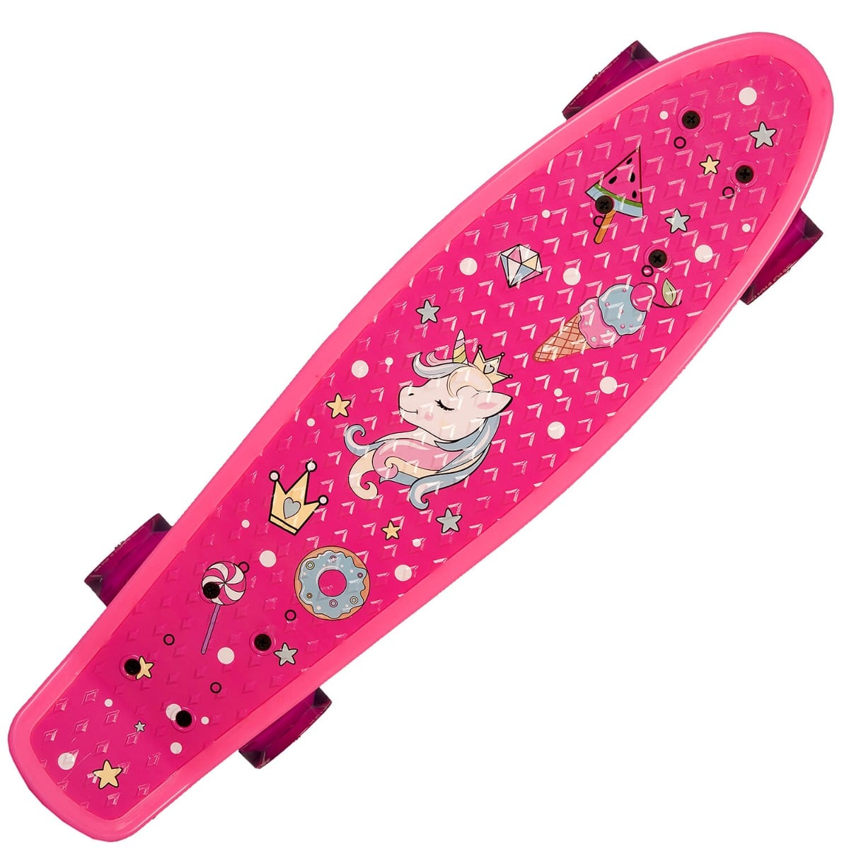 Skateboard Action One Fantasy Roz Roti Luminoase