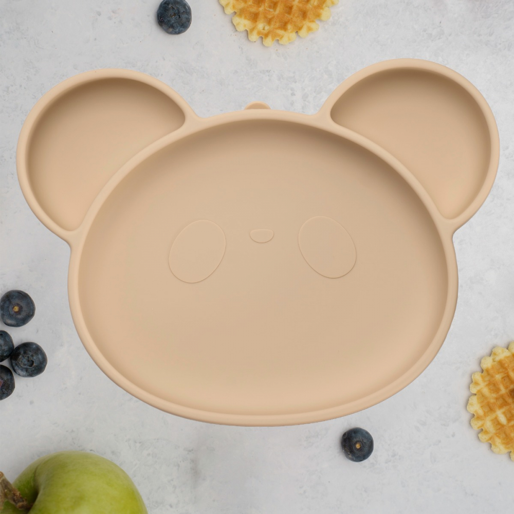 Farfurie Silicon cu Ventuza AppeKids Panda - imagine 5