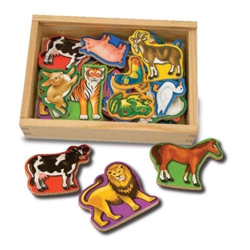 Set Animale Lemn cu Magneți Melissa & Doug