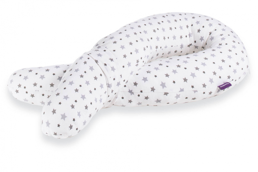 Perna Bebelusi Cuddly Nest Grey Stars | Traeumeland - imagine 4