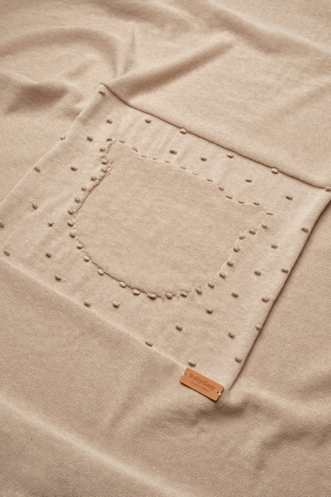 Paturica BabyCosy Moale cu Ursulet, Bumbac Organic - imagine 4