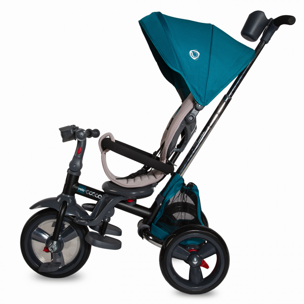 Tricicleta Coccolle Velo 4 în 1, Verde, Pliabilă - imagine 3