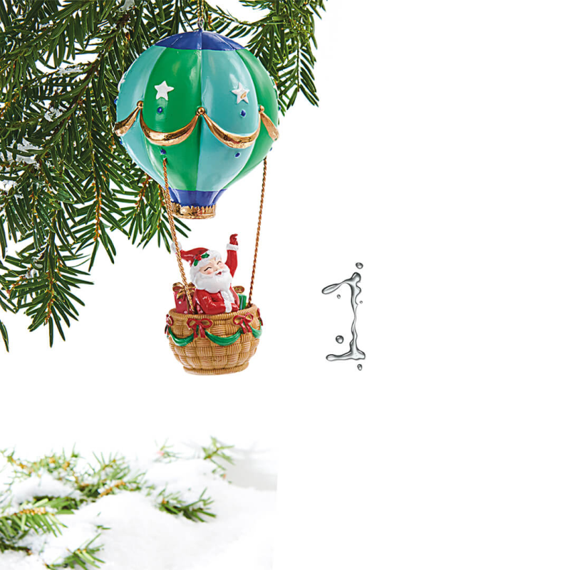 Ornament Brad Moș Crăciun 17 cm | Ema
