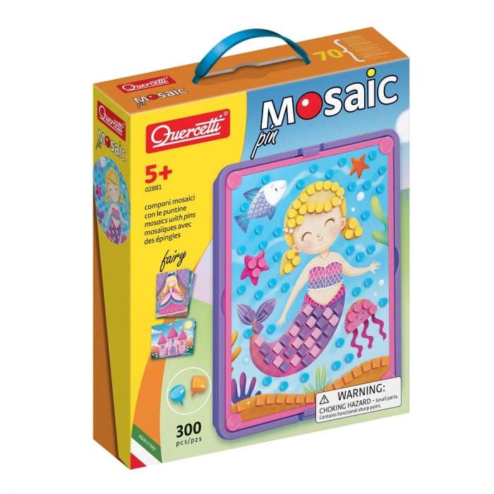 Quercetti Mosaic Pin Basm - Joc Creativ Colorat