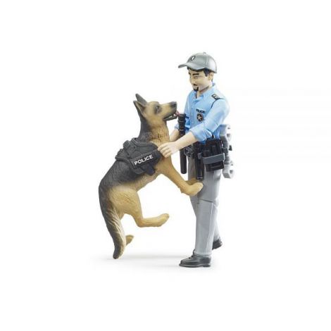 Bruder Figurina Politist cu Caine - Jucarie Politie - imagine 2