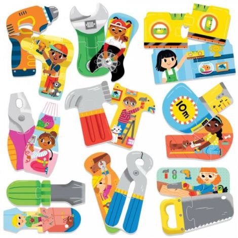 Puzzle Unelte Headu Ecoplay Educativ