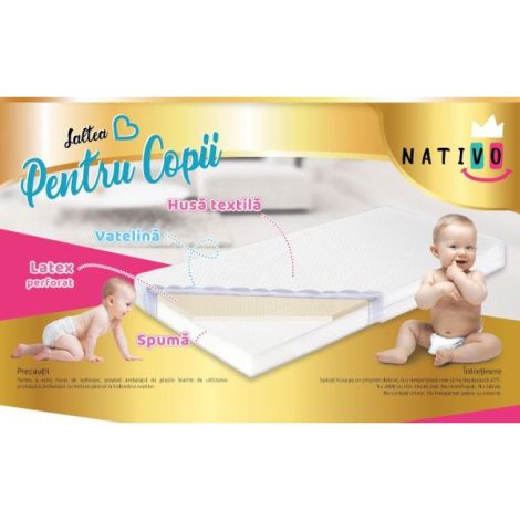 Saltea Latex Nativo Dreams 120x60cm - Antialergică - imagine 6