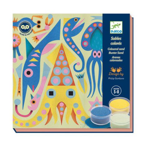 Djeco Atelier Nisip Fluorescent Luminile Oceanului - imagine 2