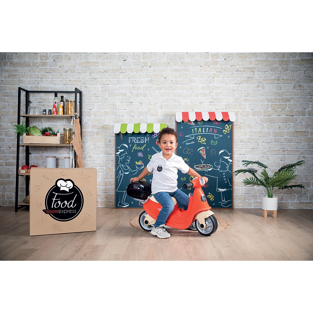 Scuter Smoby Food Express Roșu, Fără Pedale - imagine 4