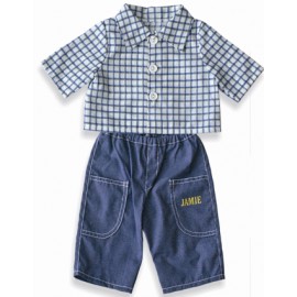 Costum Jeans Papusi 32 cm Miniland | Jucărie Educativă - imagine 3