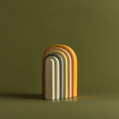 Curcubeu Mini Lemn Minmimcph | Jucarie Creativă