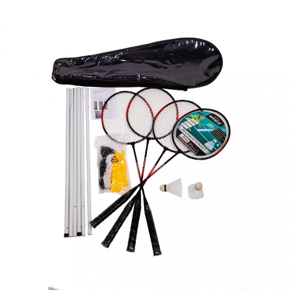 Set Badminton SportX cu Husă de Transport