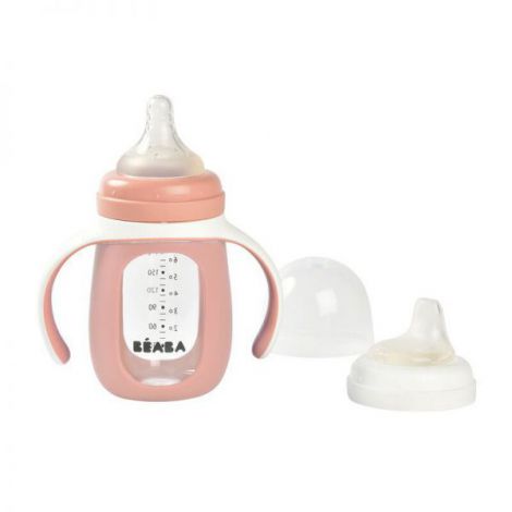 Biberon 2in1 Beaba 210ml Old Pink