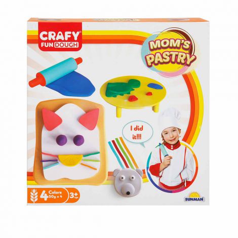 Set Plastilina Patiserie Crafy + Unelte Modelat