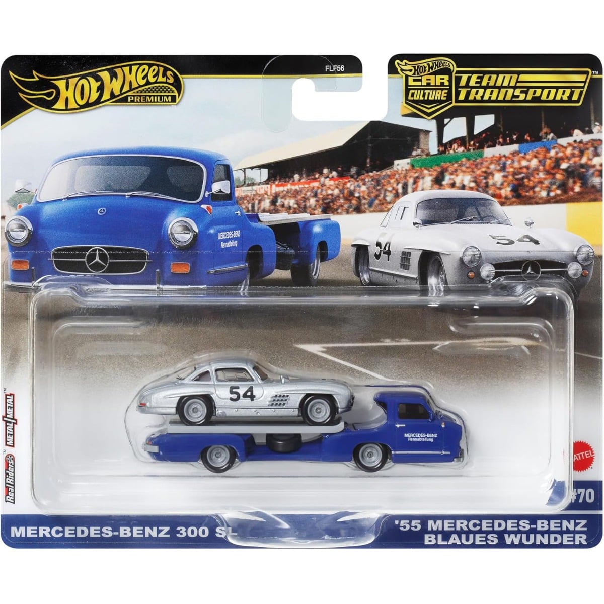 Set Hot Wheels Mercedes Blaues Wunder & 300 SL