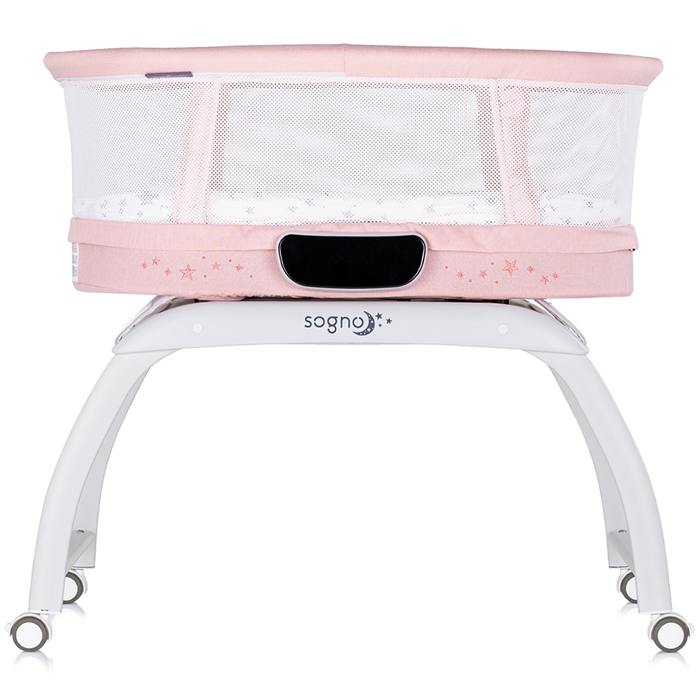 Chipolino Sogno 2in1 - Patut pink cu cantar