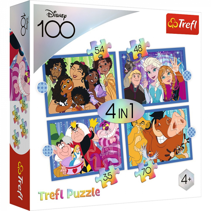 Puzzle Trefl Disney 4in1 - Educație și Distracție