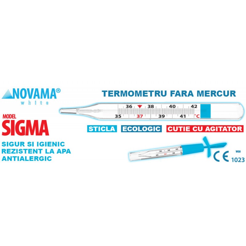 Termometru Novama cu Galinstan Fără Mercur