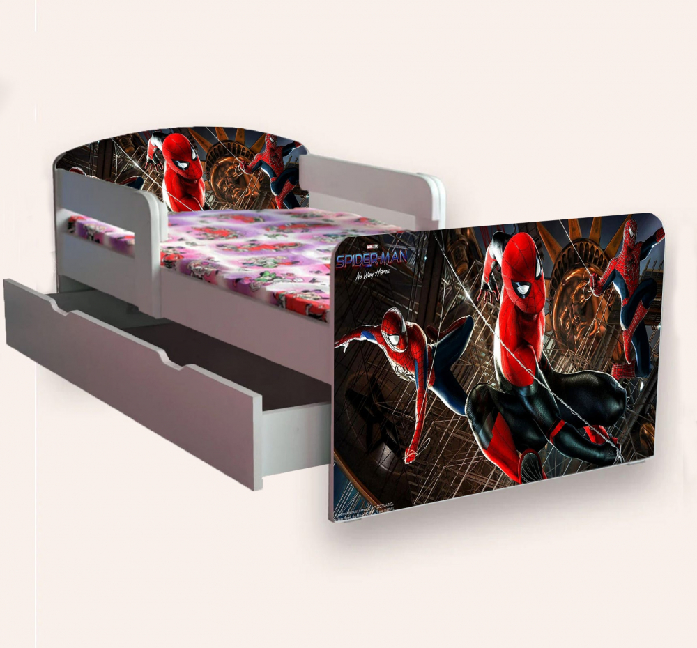 Pat Copii Spider Man cu Sertar Depozitare | Cameramagica - imagine 2