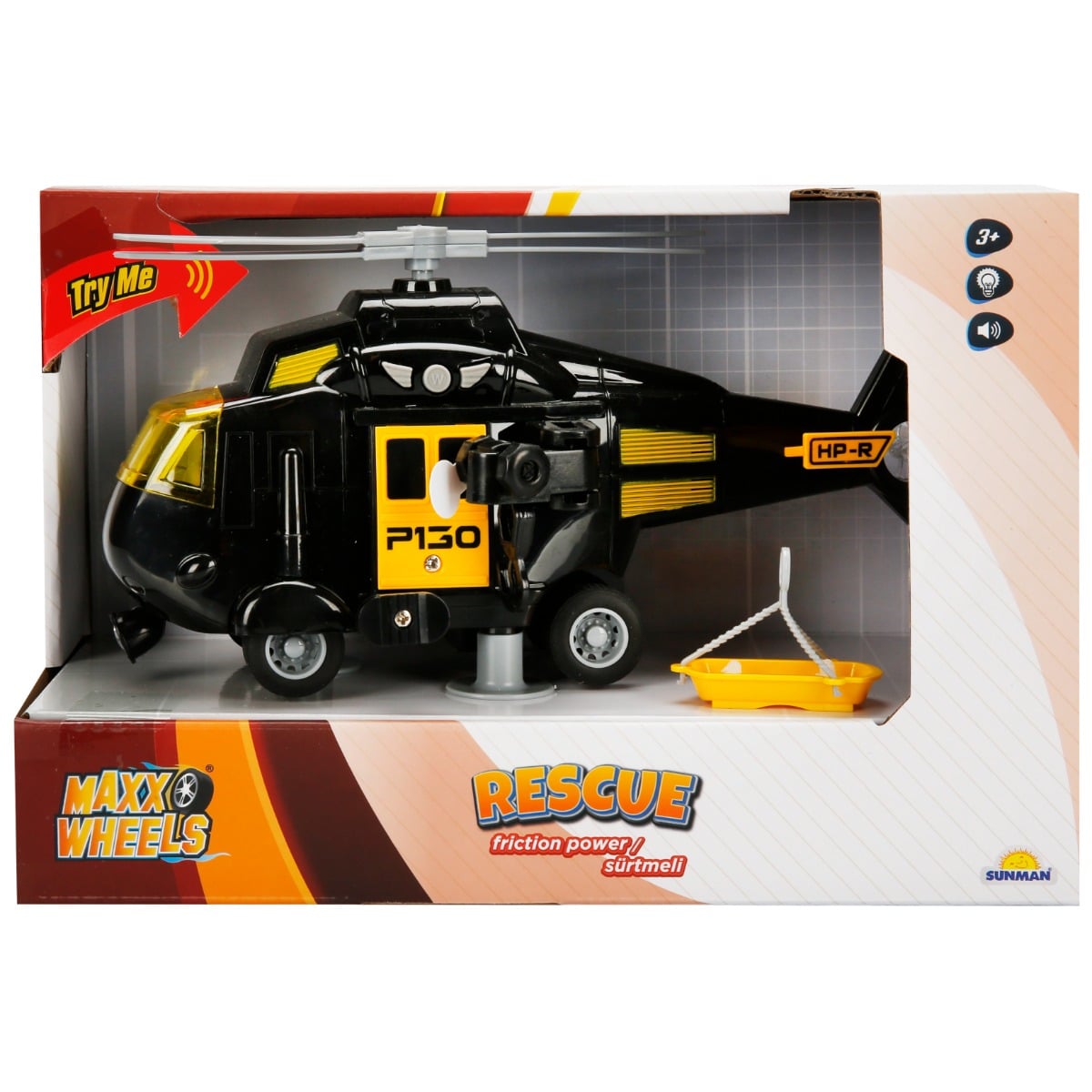 Elicopter Salvare Maxx Wheels 1:20 Sunete si Lumini