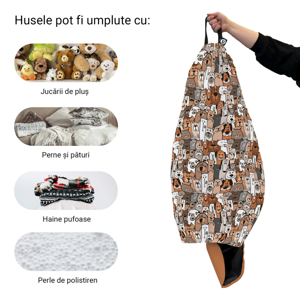 Husă Puf Bean Bag Para XL Updeco